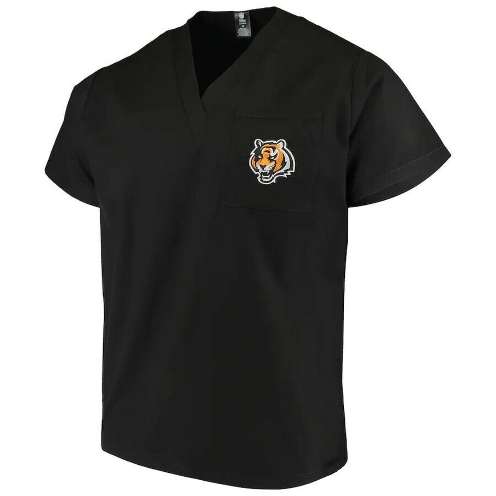 Cincinnati Bengals Men's Concept Sports Black Scrub Top